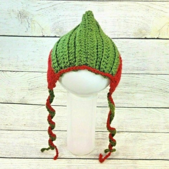 Baby Hat Toddler Knitted Winter Wool Cap Handmade Young Child Crochet Bonnet - Picture 2 of 12